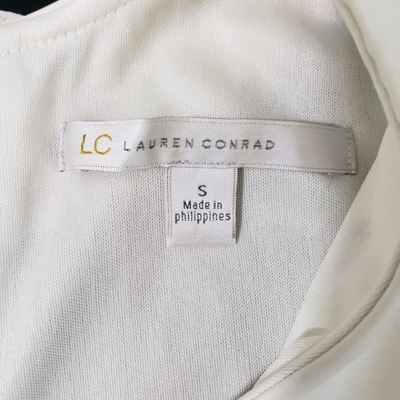 Lauren Conrad Lined Tank Top with Bow Tie Rhinestone Decor and Polka Dots. Small - Picture 3 of 8